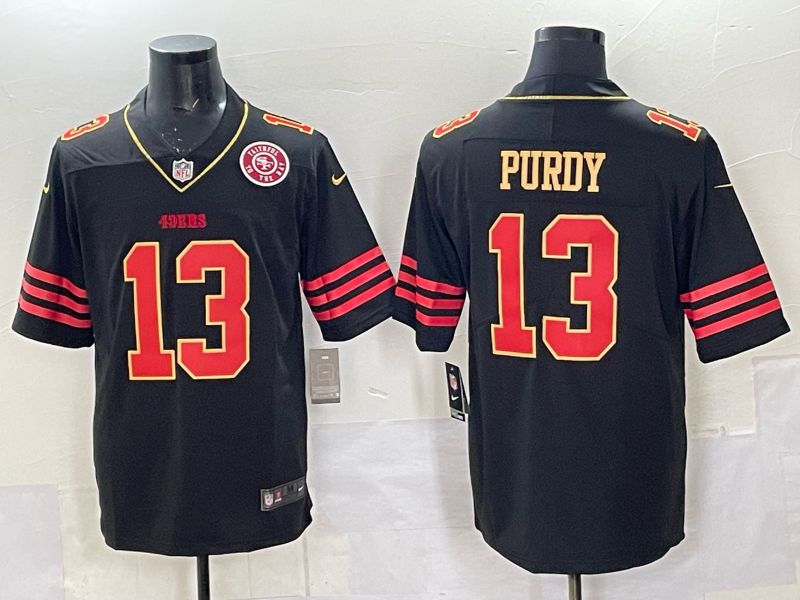 Men 2025 Nike San Francisco 49ers #13 Purdy Black Limited NFL Jersey style 0067->san francisco 49ers->NFL Jersey